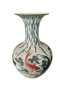 Oversized Porcelain Vintage Vase