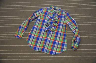 Ralph Lauren kemeja kotak gurl saiz s