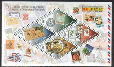 Miniature Sheet Malpex Overprint Malaysia 1997
