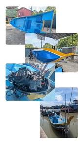 Fiber Boat 21 Kaki & Enjin Yamaha 40hp Full Restor