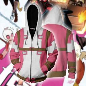 Gwenpool Zipper Pink White hoodie jacket RBT0099