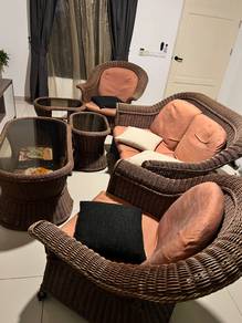 Sofa Set + 3 Table