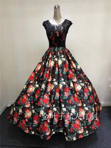 Floral prom dinner wedding bridal dress RBP0196