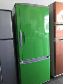 Refrigerator National Green Peti Sejuk Freezer Ice