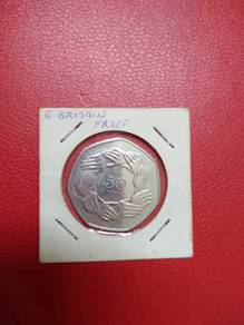 Queen Elizabeth 50 PENCE 1973 - Proof Coin / AUNC