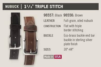Red Wing Leather Belt 96557 1.375Inch Black Triple
