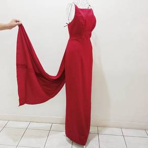 Renee Strauss Red Evening Gown