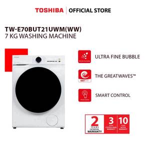 TOSHIBA TW-E70BUT21UWM 7kg Washing Machine 6Ju1n5p