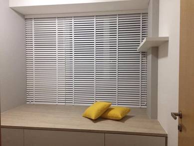 LANGSIR KAYU SOLID l venetian blind curtain instal