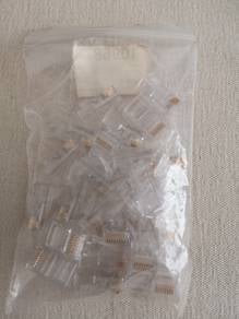 Head Plug Ethernet Gold PlatedRJ45 Connector (NEW)