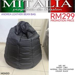 Bean Bag Full Cowhide Leather Berkualiti & Murah
