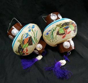 Vintage Japanese Lantern Handpainted Paper mini