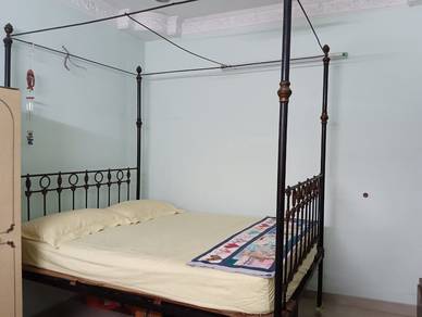 Classic Katil Besi Antik Canopy Bed Frame