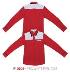 Kemeja Korporat Uniform F1 Female F13905 Red/White