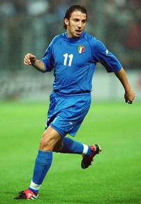 Rare Jersey ITALY 2000/2002 LAGENDRY DEL PIERO 11