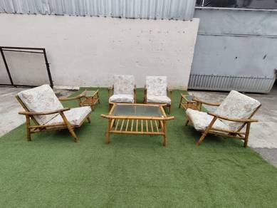 YE99AC2 Kerusi Rotan Set Rattan Sofa Chair
