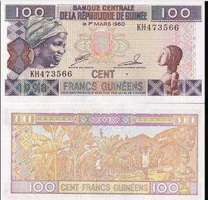 Guinea 100 Francs 1998 - Pick P35a   unc
