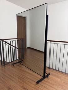Modern Full Body Mirror on Wheels