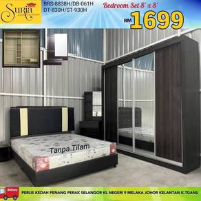 Set Bilik Tidur+Almari 8'x8' tanpa tilam