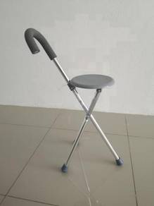 Bandar Perda Cane seat tongkat 3 kaki boleh duduk