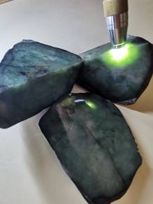 Icy Vintage Green Burmese Jadeite Jade Rough Stone