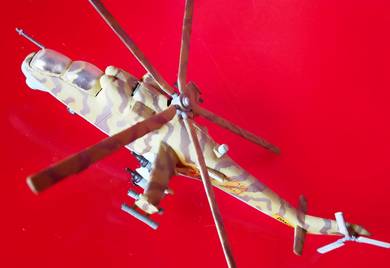 Dy Academy Mil Mi-24 Hind Helicopter 1:144 Model