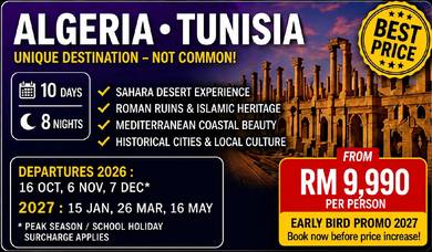 10D8N ALGERIA TUNISIA With FLIGHT 