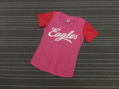 Eagles baseball jersey girl size l