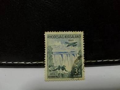 1955 Rhodesia Nyasaland Stamp Victoria Falls