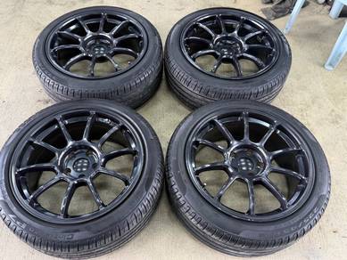 Sport Rim 18 Second Volk Rays ZE40 Siap Tayar Seco