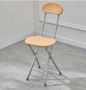 Yellow with grey leg Plastic round foldable chair