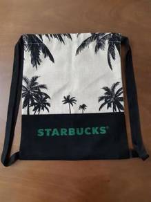 Starbucks Malaysia Canvas Jute Drawstring Bag
