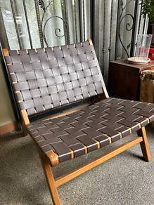 Wooden leather chair