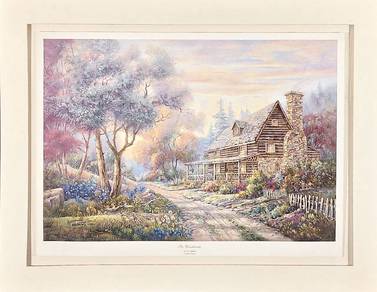 Carl Valente The Woodlands Ltd Edition Silkscreen