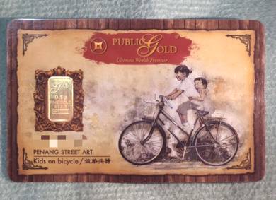 Gold piece card