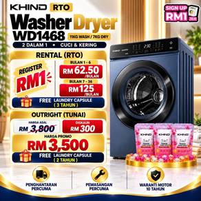 Washer Dryer Khind Inverter (BSP)