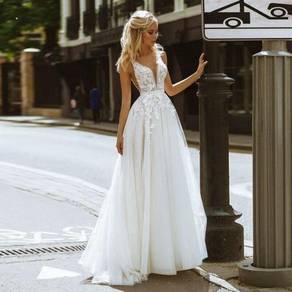 White wedding prom evening dress gown RB2401