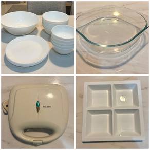 Kitchen Set – Plates, Bowls & sandwich maker