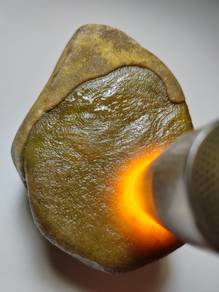 Ice Yellow Natural Jadeite Jade Rough Stone Type A