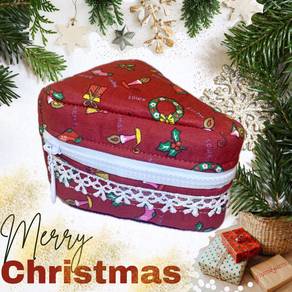 Christmas theme zipper pouch