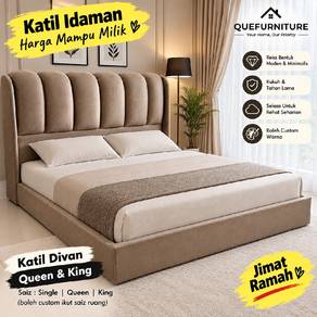 New Katil Divan King (Boleh Custom Colour)