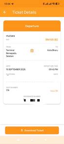 Tiket Bas TBS - Kota Bharu