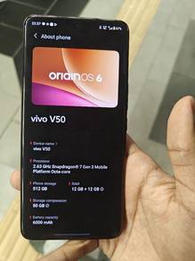 VIVO V50 FOR SELL-RAM12+12GB/512GB-BATTERY 6000mAh
