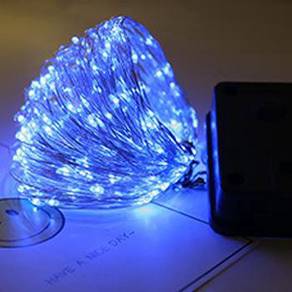 BLUE LAMPU RAYA SOLAR 200LED 22M LiGHT LAMP ♨