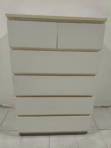 IKEA MALM Chest of 6 Drawers - White