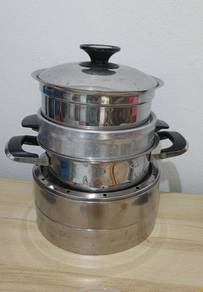 High quality stainless steel pots steamers plates