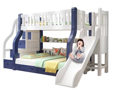 Slide Double Decker Bunk Bed Katil Queen Size Dua