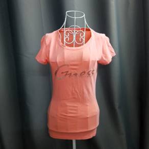Guess Rhinestones Peach Tee