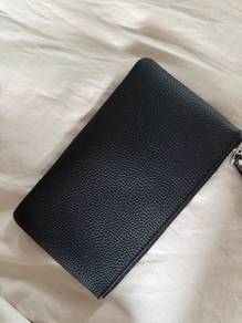 Massimo Dutti genuine leather wallet/pouch black