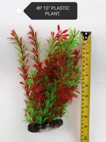 P10 10inch Plastic Plant Aquarium Fish Ikan Deco